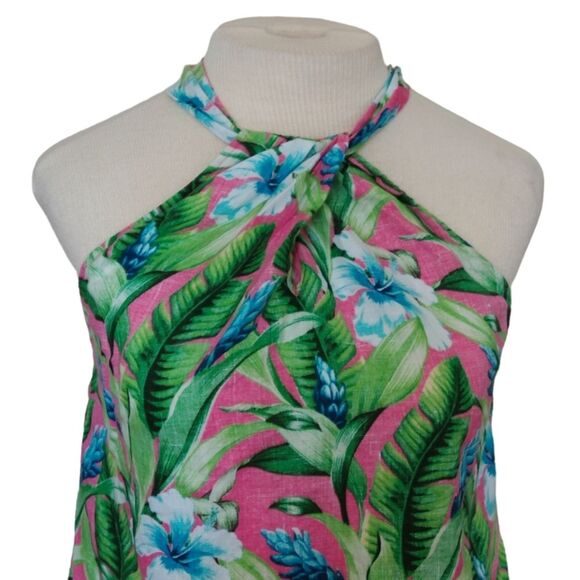 Tommy Bahama Linen Halter Tropical Shirt - Picture 5 of 9
